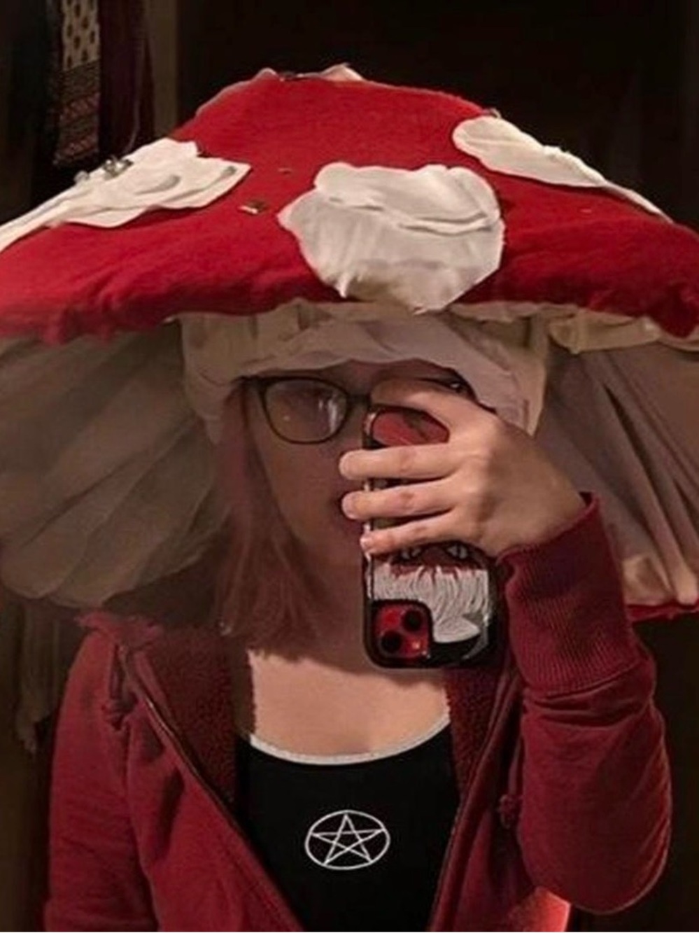 Red Mushroom Costume Hat